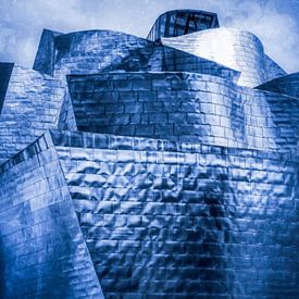 Guggenheim Bilbao in Blau von Nordwin Alberts / Moving Stills