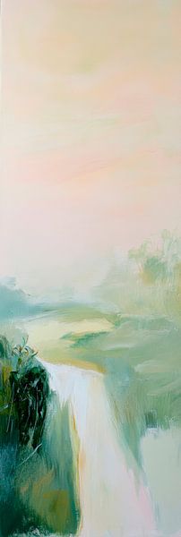 River landscape morning mist by Poster Art Shop