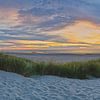 Coucher de soleil dans les dunes de Blankenberge sur Dirk Maes