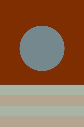 Moderne abstracte minimalistische kunst in rustige kleuren