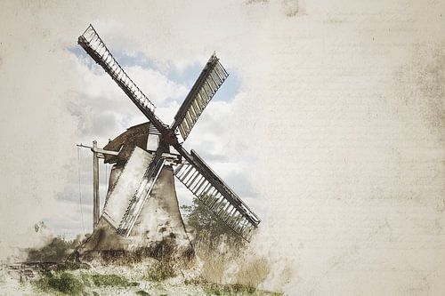 Moulin du Nord sur Johan Zuijdam Digi Art