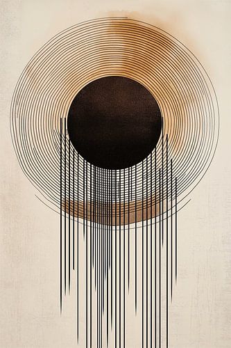 Éclat du soleil dans les lignes