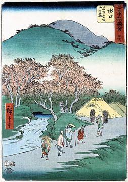 Mizukuchi van Utagawa Hiroshige uit 1855