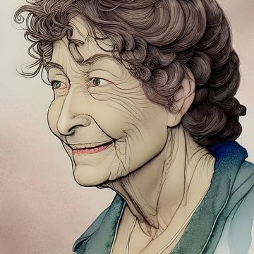 Grandmother B by Harmanna Digital Art