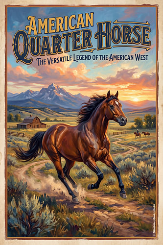 Quarter Horse américain sur Theodor Decker