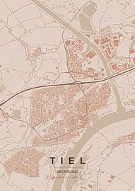 Map of Tiel by Stef van Campen