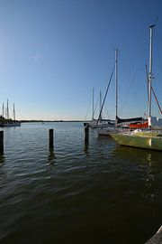 Motorboats & Sailing ships in the harbour Altefähr