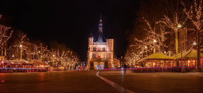 The Waag by night by Wouter Van der Zwan