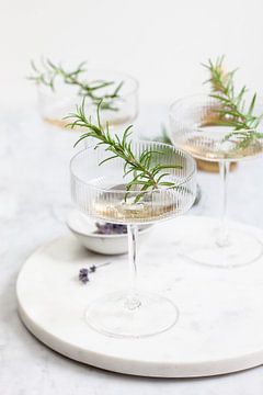 Lavender syrup with cava by Nina van der Kleij