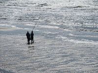 Vissers en de zee is zilver in tegenlicht - Angeln meer ist Silber bei Gegenlicht - Fishing and the
