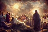 Auferstehung Jesu. Christliches Ostern, Gemälde -Kunst Illustration