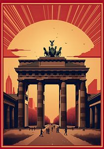 Berlin Brandenburger Tor Pop Art