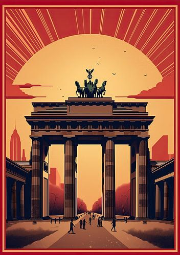 Berlijn Brandenburger Tor Pop Art