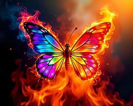 Flammender Schmetterling von Jean Pierre