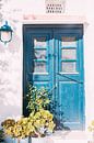 Blue Greek Door by Patrycja Polechonska thumbnail