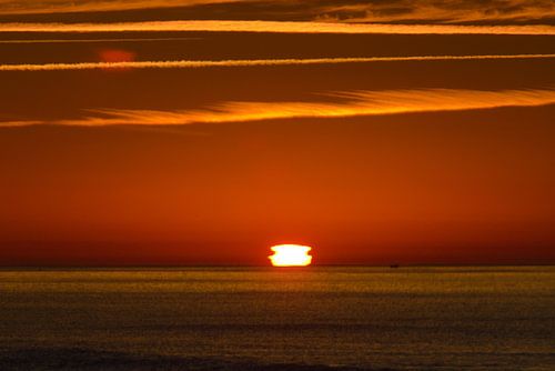 Paysage de l'Algarve au coucher du soleil , Portugal