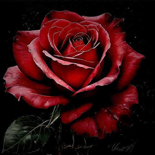 La fleur de rose fanée sur S.AND.S