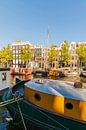 Woonboten in Amsterdam van Werner Dieterich thumbnail