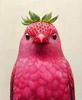 Aardbei vogel