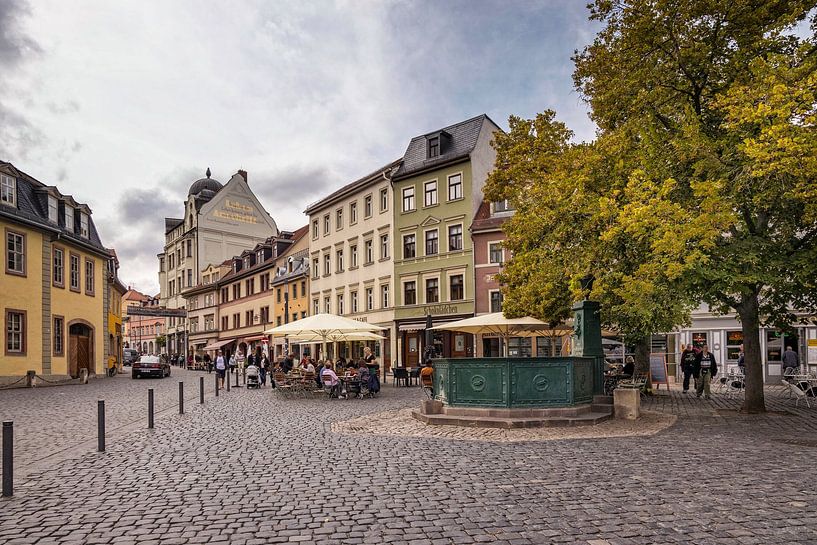 Square with Fountain in Weimar by Rob Boon