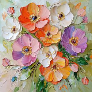 Blumen farbig