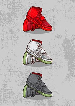 Nike Air Yeezy 2 Sneaker Collectie van Adam Khabibi