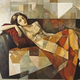 A little nap on the sofa by Petra Dreiling-Schewe