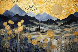 Paysage de montagne abstrait sur Imagine