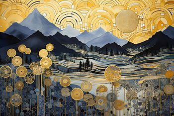Abstract berglandschap