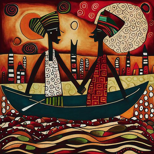 Afrikaanse vissers slaan handen ineen