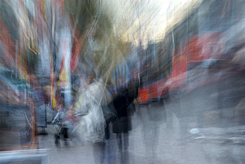 Winkelen op de zaterdagmiddag par Henk Dirksen
