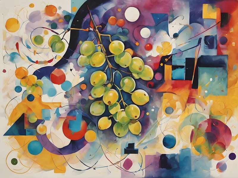 Dynamic play of colours with grapes by Bart Veeken