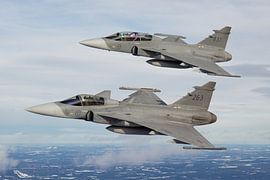 JAS-39 Gripen de l'armée de l'air suédoise sur Dirk Jan de Ridder - Ridder Aero Media