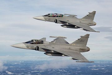 JAS-39 Gripen de l'armée de l'air suédoise sur Dirk Jan de Ridder - Ridder Aero Media