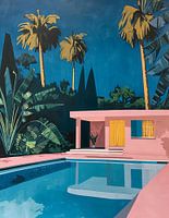 Palm Springs bei Nacht: Ein modernes impressionistisches Spektakel