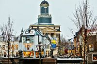 Leiden winter Hartebrugkerk