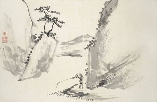 Hine Taizan - motief uit "Album met vijftien inktschilderijen"