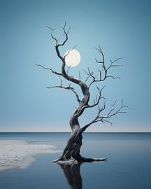 Baum bei Vollmond