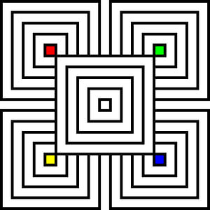 Overlapp | 2x2 | N=05 | L=1:3 | V=01 | Color=RGBY