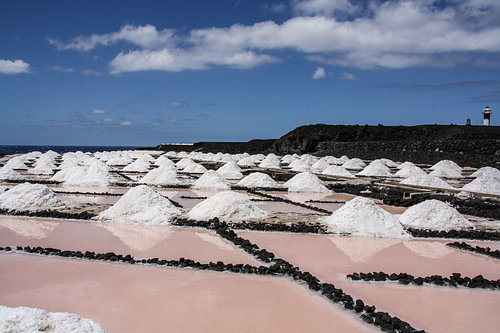 zout uit de zee gewonnen op la palma
