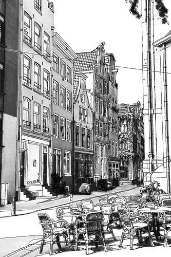 Noordermarkt Zeichnung Amsterdam