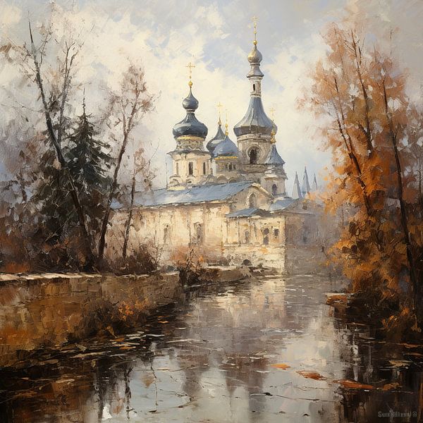 Russland von Abstraktes Gemälde