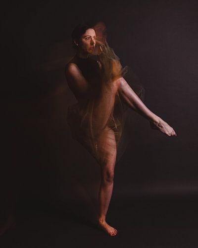 Ballet Fotografie Canvas – Balletdanser Zwart-Wit Wanddecoratie 20