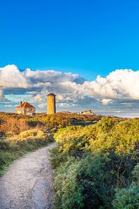 Der Weg nach Domburg bei schönem Himmel (stehend)