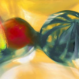 two marbles by Jeanne Weeda