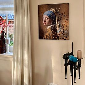 Photo de nos clients: La fille a la perle - Johannes Vermeer par Lia Morcus, sur artframe