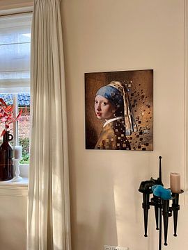Kundenfoto: Das Mädchen mit dem Perlenohrgehänge - Johannes Vermeer von Lia Morcus