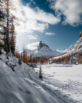 Lago Federa en hiver