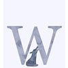 Alphabet W by Walljar