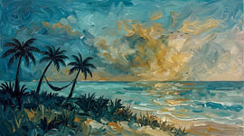 Sunset Palms Beach Hammock by HUGO